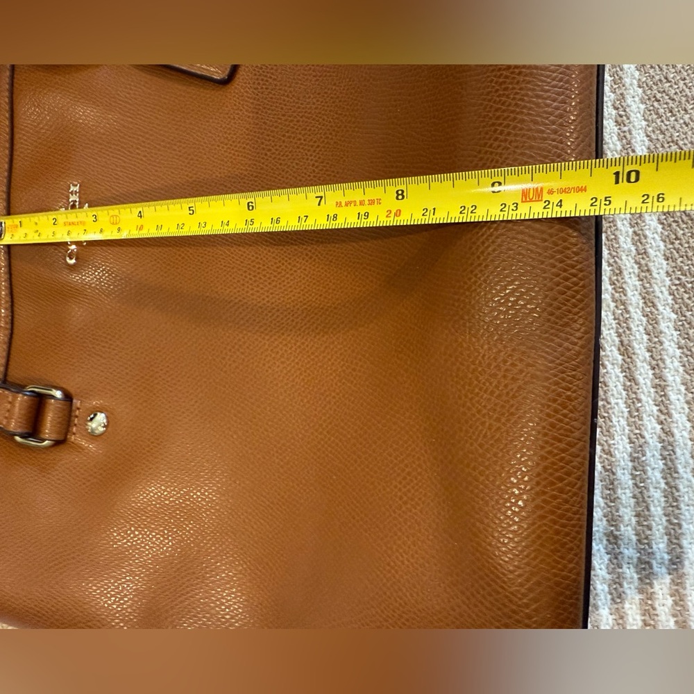 Coach Brown Leather Tote Bag - Picture 12 of 13